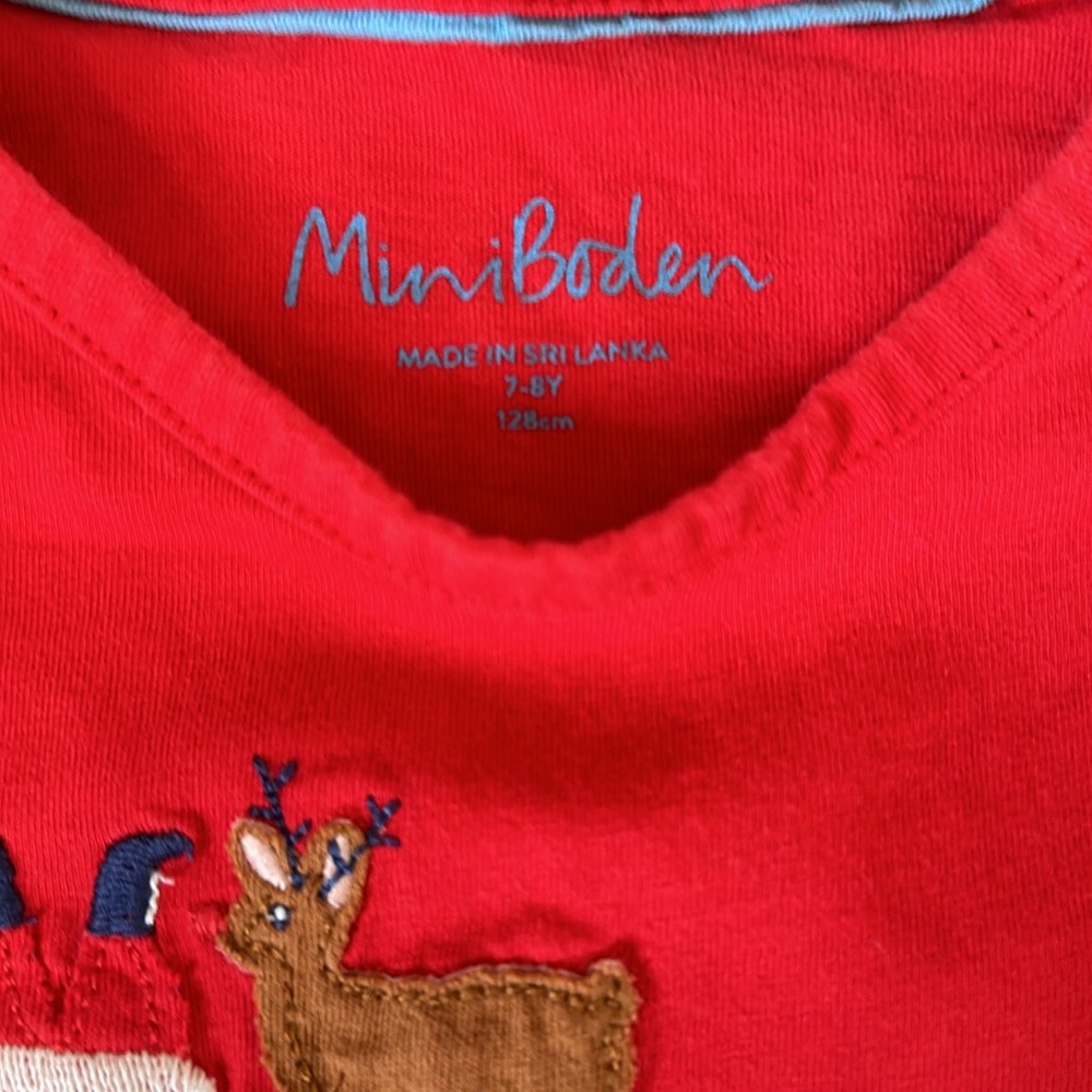 Mini Boden Christmas flap house girls size 7-8 - Picture 2 of 5